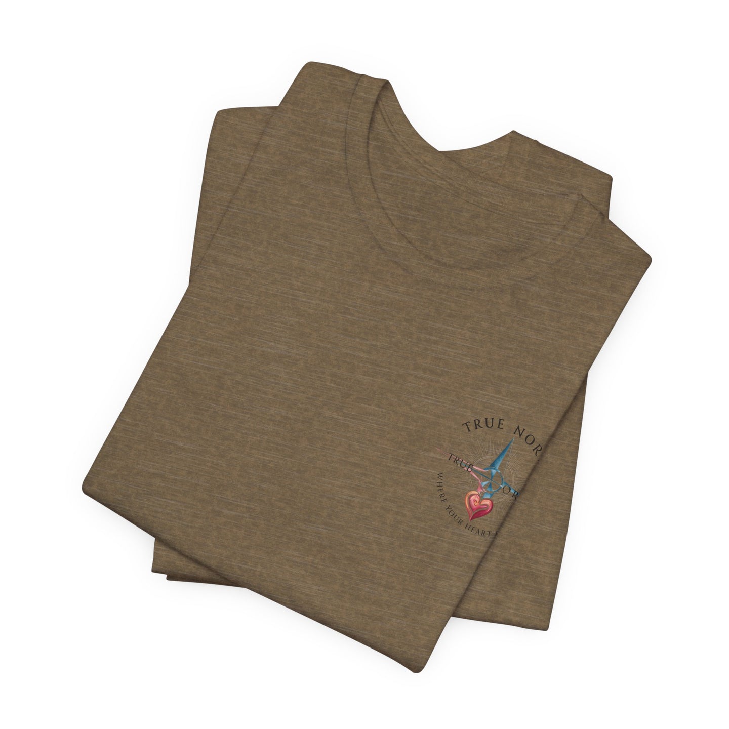 "True North: Where Your Heart Points - Elegant Compass Tee